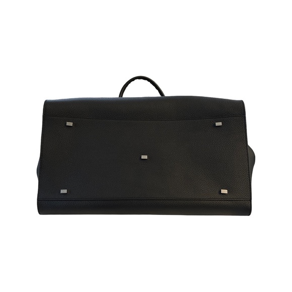 The Row Soft Margaux 17 - Black Grained Leather - Picture 5 of 13